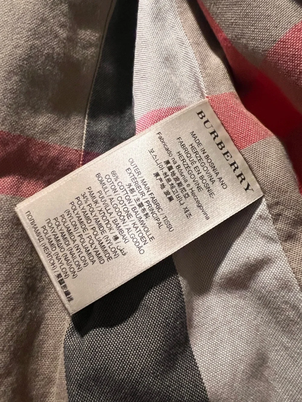 Burberry Black Trench Coat with Black Leather Sleeves - Picture 3 of 5